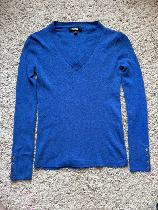 Banana Republic Sweaters - Banana Republic Bright Blue V-Neck Sweater